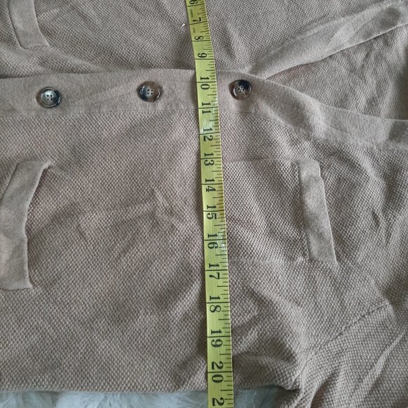 J. Crew Men's Tan Knitted Buttons Up Front Pocket Cardigan Sweater Size M - Picture 6 of 8